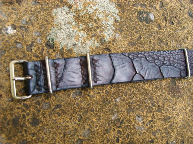 Exotic leather Nato straps handmade my Dangerous9