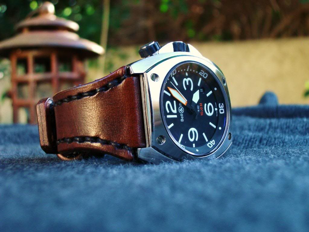 Custom straps for Bell & Ross BR02