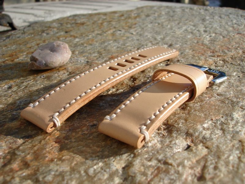 Natural Leather strap for U-Boat Classico