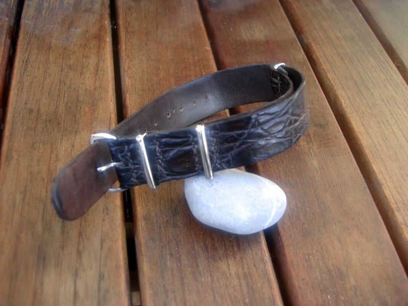 Robert's Giant Round Scale Crocodile for NATO Rolex