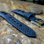 Tom's Polished Stingray Rally strap for Louis Chevrolet Watch