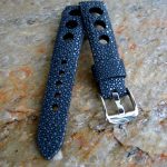 Tom's Polished Stingray Rally strap for Louis Chevrolet Watch