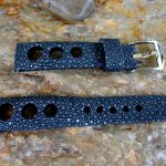 Tom's Polished Stingray Rally strap for Louis Chevrolet Watch