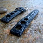 Tom's Polished Stingray Rally strap for Louis Chevrolet Watch