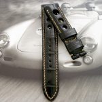 Jeroen's Ebony American Alligator Rally strap for Chopard mille miglia GMT Speed Black II