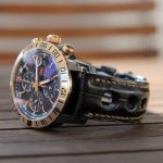 Jeroen's Ebony American Alligator Rally strap for Chopard mille miglia GMT Speed Black II