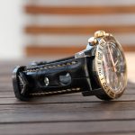 Jeroen's Ebony American Alligator Rally strap for Chopard mille miglia GMT Speed Black II