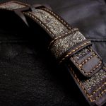 1950's era Swiss Army Canvas and Leather strap made from Rucksack