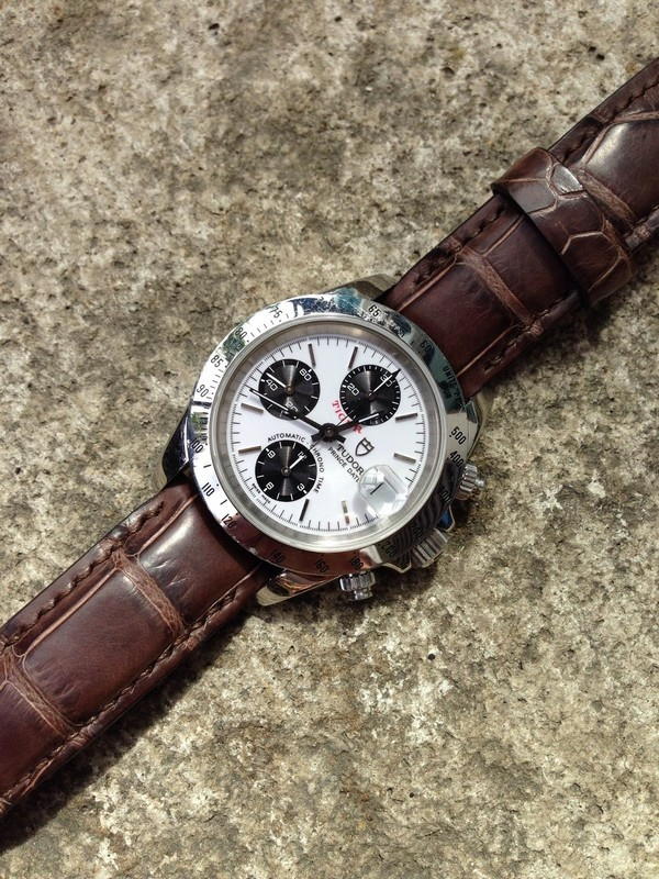 Lester's Tudor Prince on our Exclusive Tourbe Brune Alligator
