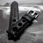 Ostrich Leg skin Rally strap for Blancpain 'Tribute to Fifty Fathoms'