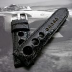 Ostrich Leg skin Rally strap for Blancpain 'Tribute to Fifty Fathoms'