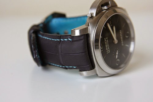 SuperMatte Blue Alligator for Panerai312