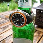 Bespoke Ostrich Leg skin strap for Omega Planet Ocean 42 Orange