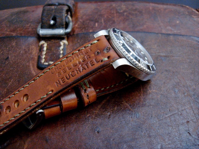 1964 Swiss Ammo straps for Rolex Sub (Ref 114606) 'No Date'
