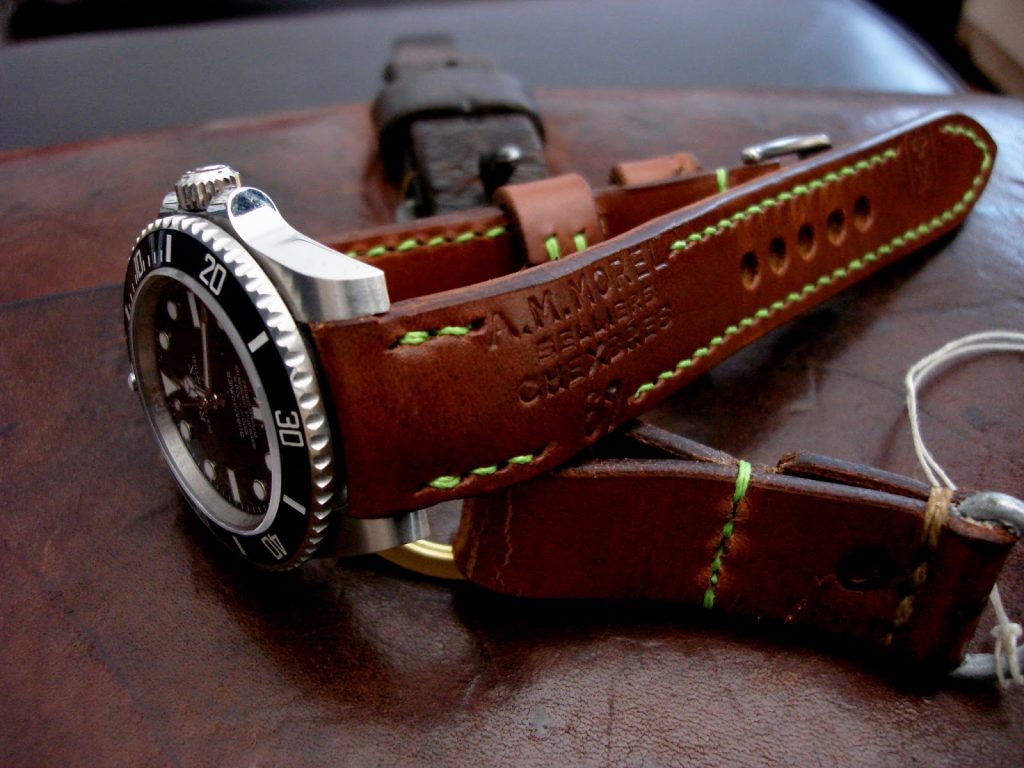 1967 Swiss Ammo strap for Rolex with Custom 'Thick Curved Lug System' (TCLS) Integrated fit