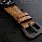 BR01 on Newly completed Verona Gold Alligator strap from our Veneto Alligator Collection