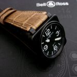 BR01 on Newly completed Verona Gold Alligator strap from our Veneto Alligator Collection