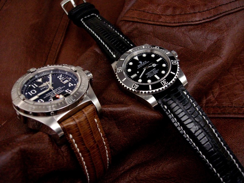 Introducing Dangerous9straps' New Manufacture Collection Strap Line with Two Newly Completed Teju Lizard Prototypes