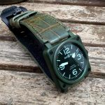 New customer photos of our Barbados Bleu Alligator on outstanding BR03 Ceramic Military
