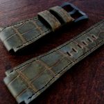 New customer photos of our Barbados Bleu Alligator on outstanding BR03 Ceramic Military