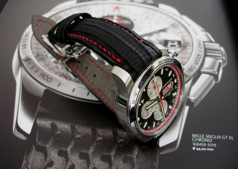 Ajay's Chopard Mille Miglia GMT in SuperMatte Teju Lizard with Integrated Fit