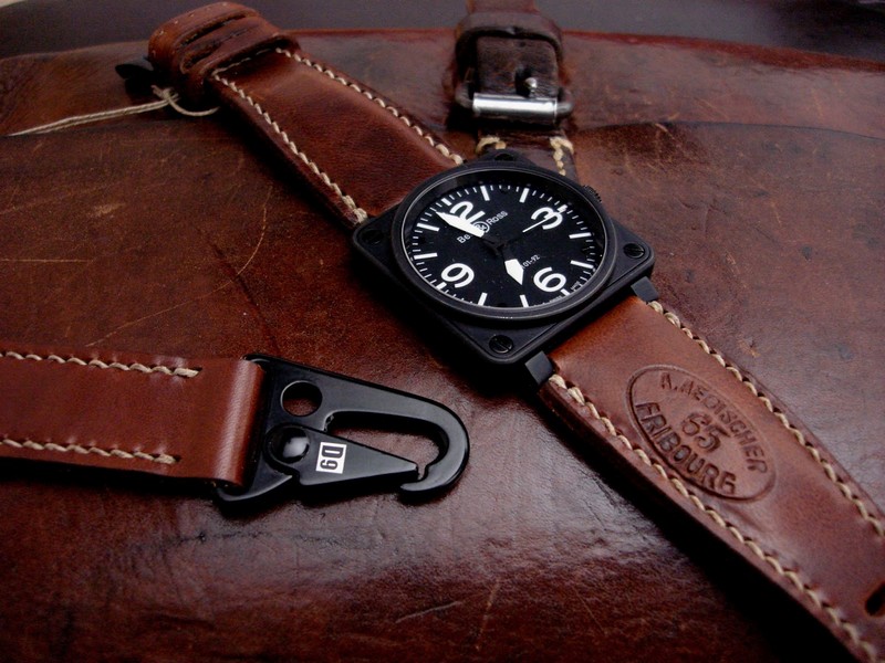 1965 Swiss Ammo strap with Padding at the lugs for BR01 Adds and Extra Dimension