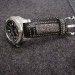 Breitling SeaWolf on Unique Vintage Swiss Army Rucksack Canvas and Black leather strap