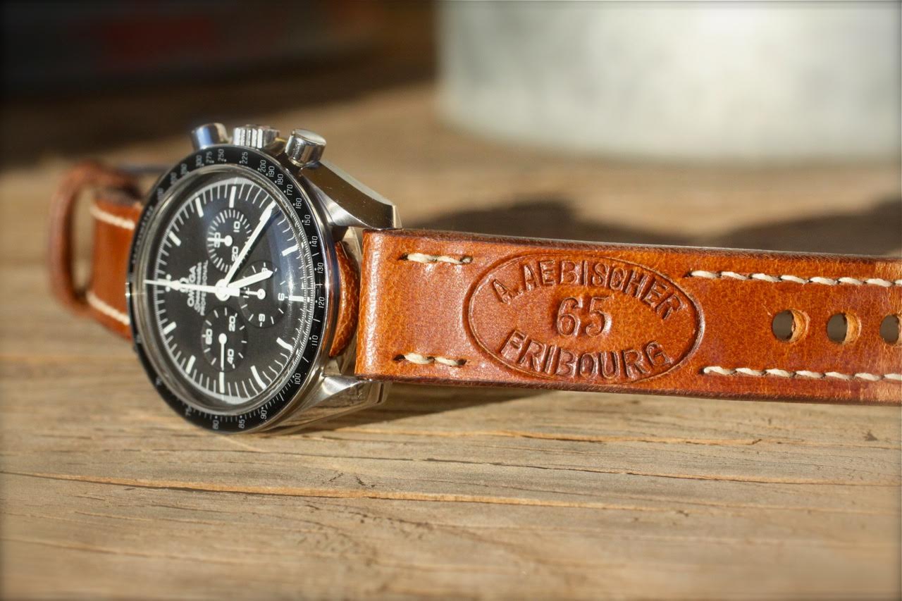Omega Speedmaster on 1965 Swiss Ammo Strap - a Classic combination