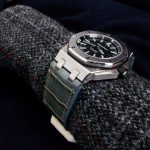 Saint Lucia Alligator for Audemars Piguet Diver with Very Special Mammoth Ivory buckle