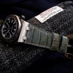 Saint Lucia Alligator for Audemars Piguet Diver with Very Special Mammoth Ivory buckle