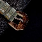 Saint Lucia Alligator for Audemars Piguet Diver with Very Special Mammoth Ivory buckle