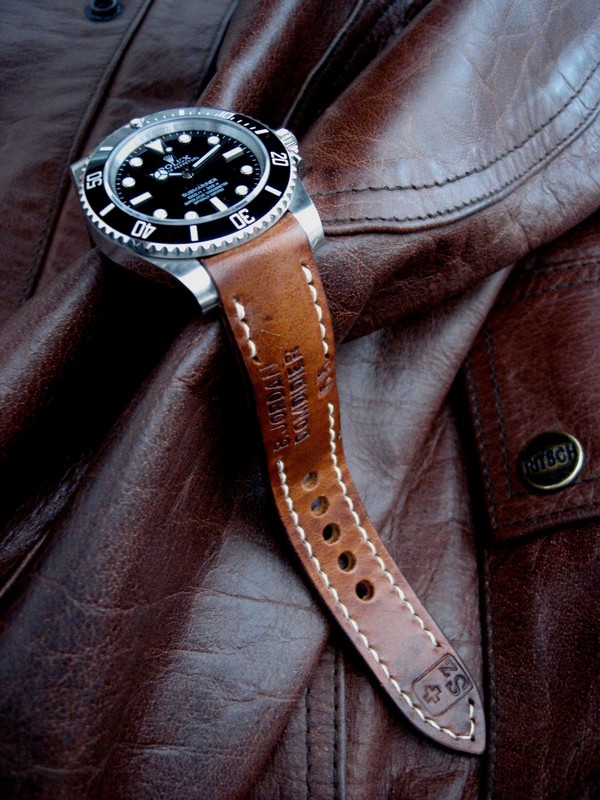 1965 Swiss Ammo strap for Rolex Submariner with our exclusive 'Thick Curved Lug System' (TCLS)