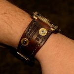1952 Swiss Ammo strap with Custom Made 30-06 Bullet Shell Rivets for Bell & Ross Airborne Bronze