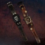 1952 Swiss Ammo strap with Custom Made 30-06 Bullet Shell Rivets for Bell & Ross Airborne Bronze