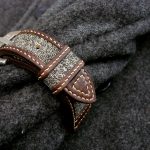 The keeper detail - Audemars Piguet Diver on Vintage Swiss Army Rucksack Canvas and leather strap