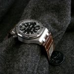 Audemars Piguet Diver on Vintage Swiss Army Rucksack Canvas and leather strap