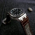 Audemars Piguet Diver on Vintage Swiss Army Rucksack Canvas and leather strap