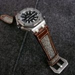 Audemars Piguet Diver on Vintage Swiss Army Rucksack Canvas and leather strap