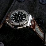 Audemars Piguet Diver on Vintage Swiss Army Rucksack Canvas and leather strap
