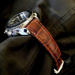 Caramel Brulée Alligator for Omega Planet Ocean Co-Axle Chronograph