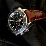 Caramel Brulée Alligator for Omega Planet Ocean Co-Axle Chronograph