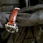 Caramel Brulée Alligator for Omega Planet Ocean Co-Axle Chronograph
