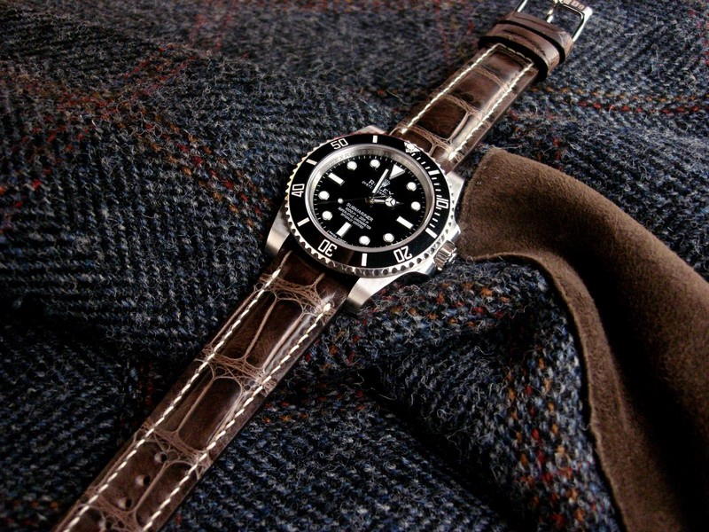 The Weeks offering from our Manufacture Collection - Tourbe Brune Alligator
