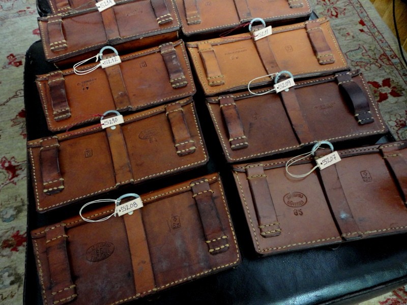 Newly Arrived: 20 x 1960's Swiss Ammo Pouches for Your Custom leather watch Strap!