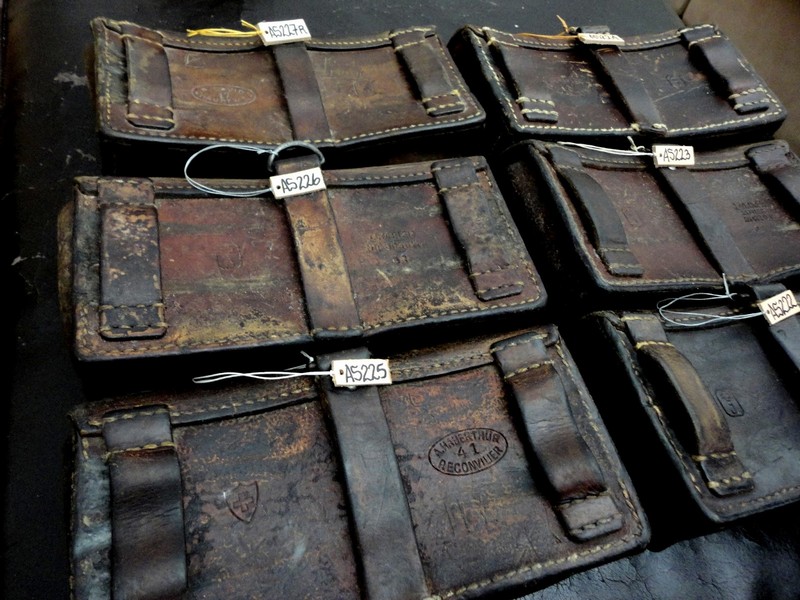 9 Newly Arrived Pre-1960's Swiss Ammo pouches including one from 1917!!