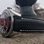 Gary's Great Looking Omega Planet Ocean on SuperMatte Teju strap in Carbon Black with SuperMatte Teju Lizard lining