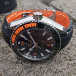Gary's Great Looking Omega Planet Ocean on SuperMatte Teju strap in Carbon Black with SuperMatte Teju Lizard lining