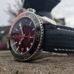 Gary's Great Looking Omega Planet Ocean on SuperMatte Teju strap in Carbon Black with SuperMatte Teju Lizard lining