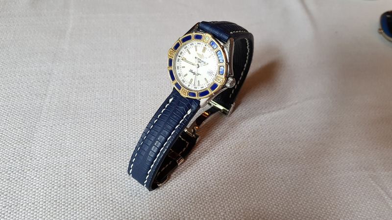 New Summer Strap for Angelika's Two-Tone Brietling Lady J