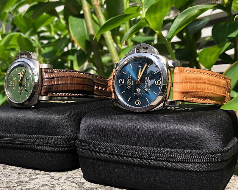 Paul's Great Teju Lizard Custom Watch Straps for His Awesome Panerai PAM689 and PAM737 Watches!